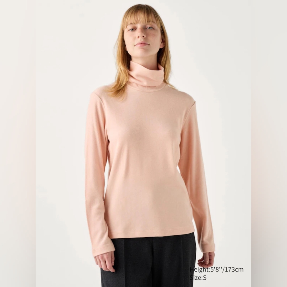 Uniqlo heattech fleece turtleneck, sz S